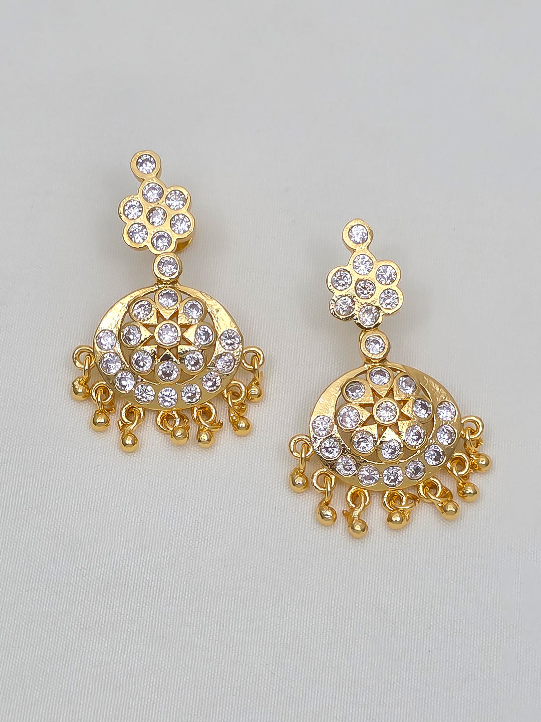 Premium Quality White Adike Necklace with Earrings