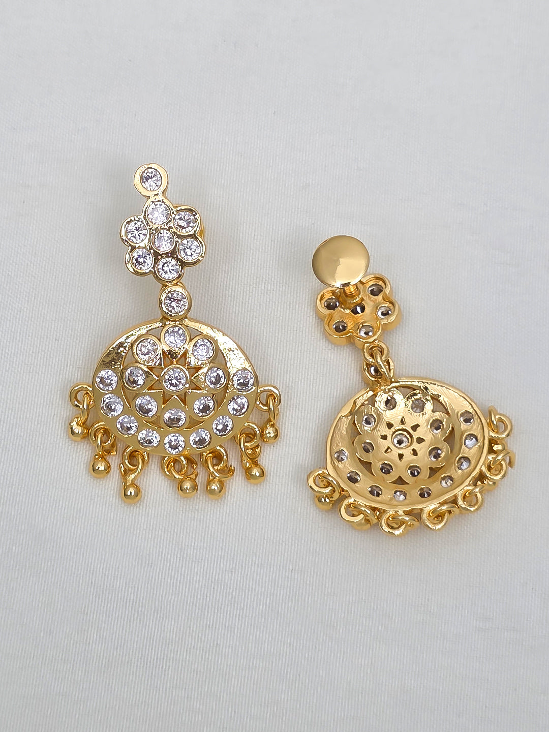 Premium Quality White Adike Necklace with Earrings