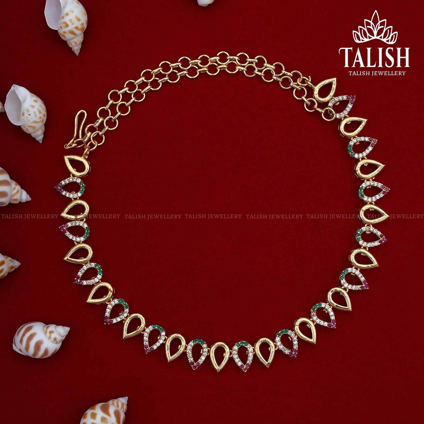 Premium Quality Ad Neckset With Studs