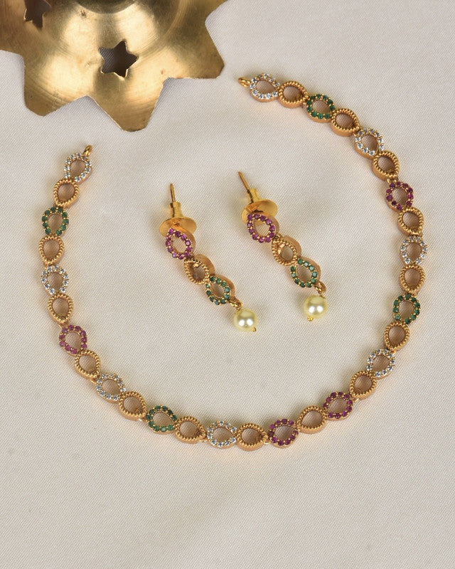 Rose Gold Premium Necklace Set-Talish
