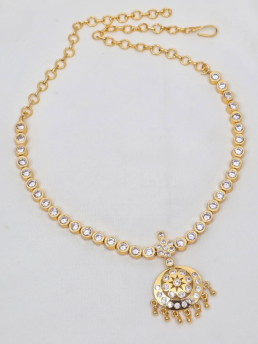 Premium Quality White Adike Necklace with Earrings